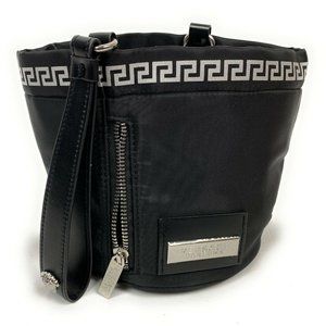 Versace Parfums New Womens Black Carry Handbag